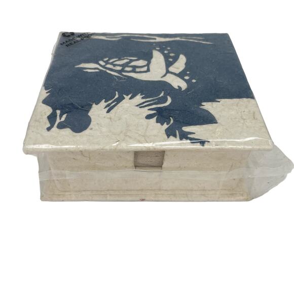 The Great Elephant Poo Poo Paper Blue Turtle Note Box New - Picture 3 of 14